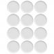 Conjunto 12 Pratos de Sobremesa Porcelana Branca Redondos 18,5cm Bold Germer Hotel Padaria