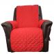 Protetor De Sofá Microfibra Matelado Para Poltrona Com Assento De 80CM - Vermelho