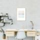 Quadro Trust the Process Colors 86x60 Filete Marfim