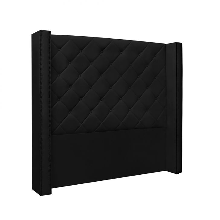 Cabeceira Casal Vicenza Poliuretano Preta