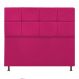 Cabeceira Estofada Damares 140 cm Casal Com Botonê Suede Pink - Amarena Móveis