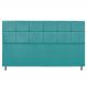 Cabeceira Estofada Damares 195 cm King Size Com Botonê Suede Azul Turquesa - Amarena Móveis