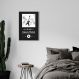 Quadro Gênero Musical Heavy Metal 60x43 Filete Branco Preto