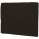 Cabeceira Casal Cama Box 140 cm London Sintético Marrom - JS Móveis