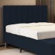 Cabeceira Nashira 195 para Cama King Z-007 Sued Azul Marinho Aradecor