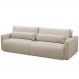 Sofá Retrátil Reclinável Para Sala de Estar Living 210cm Sevilha F04 Linho Bege - Lyam Decor