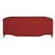Calçadeira Recamier Baú Casal King 195cm Greta Suede Vermelho - DS Estofados