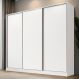 Guarda-Roupa Casal 100% MDF Madesa Nantes 3 Portas de Correr Branco
