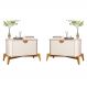 Jogo Mesa de Cabeceira Liepzig Off White