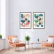 Quadro Bauhaus Colors 62x43 2-43x30 Caixa Marrom