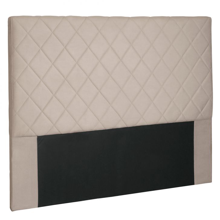 Cabeceira Solteiro Esmeralda Suede Bege