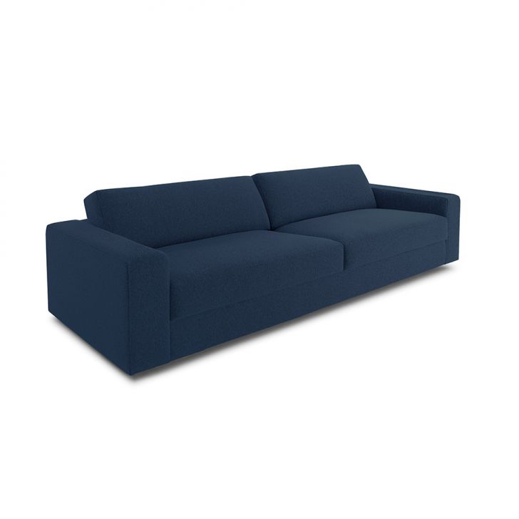 Sofá 4 Lugares Luigi Linho Azul 260 Cm