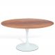 Mesa Saarinen Oval Imbuia 160x90cm - Base Branca