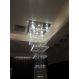 Lustre de Cristais Inox Espelhado para Vão de Escadas 300 cm