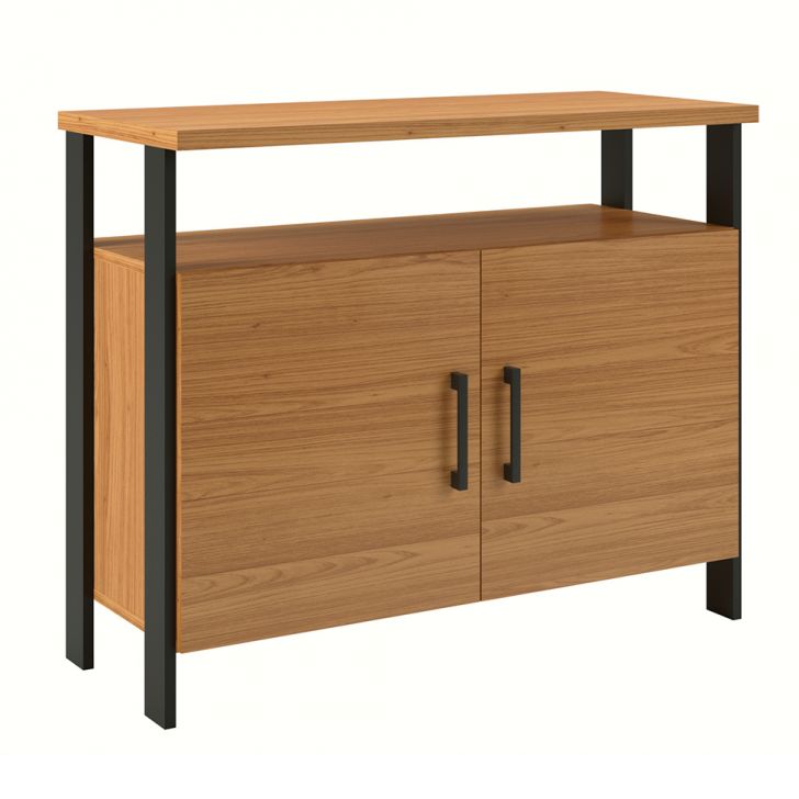 Armário de Escritório Pernambuco 2 PT Freijó e Preto