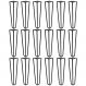 Kit 18 Pés de Metal 25 CM Hairpin Legs Mesas de Centro Puffs Preto G41