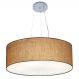 Pendente Cilíndrico Md-4070 Cúpula em Tecido 80x30cm Palha - Bivolt