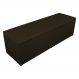 Calçadeira Recamier Baú Casal 140cm Eva Suede Marrom