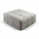 Puff Box - Bouclé Cinza
