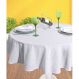 Toalha de Mesa Redonda Jacquard Requinte Branco Modelo 2 Dolher