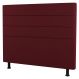 Cabeceira Cama Box Casal Queen Size Malik 160cm Suede Bordô - Desk Design