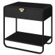 Mesa De Cabeceira 1G Organica 60 cm 28061 Nero Preto Artesano