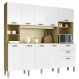 Cozinha Compacta 10P 2G 222 cm Intense Freijo Supremo KTP