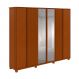 Image of Guarda-Roupa Casal com Espelho Casal Ollie com Pés 6 Portas 6 Gavetas Frassino MO895CL36FJVMOB