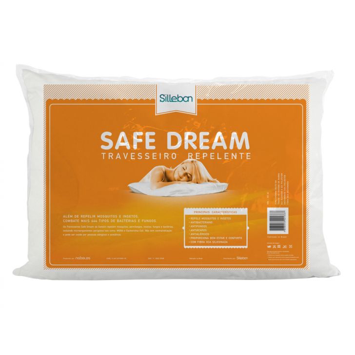 Travesseiro Repelente Safe Dream Antialérgico Antibacteriano 50x70cm