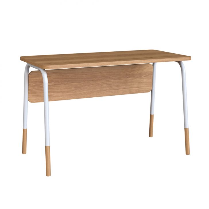 Escrivaninha Flexus Hanover e Branca 120 cm