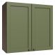 Armário Aéreo 70 cm 2 Portas Rustic/Verde Vik Madesa