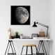 Quadro Lua 60x60 Caixa Preto