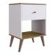 Mesa De Cabeceira 01 Gaveta RE001 Branco Mel PP Milani Store