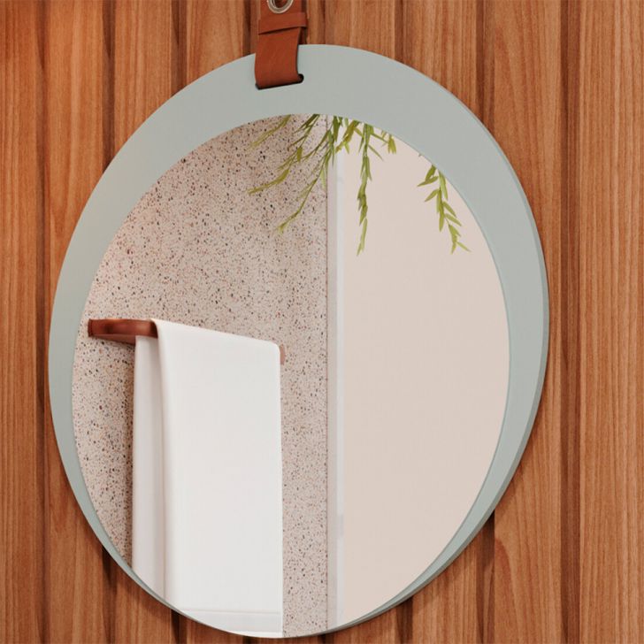 Espelho Decorativo Lua 60x60cm Pistache