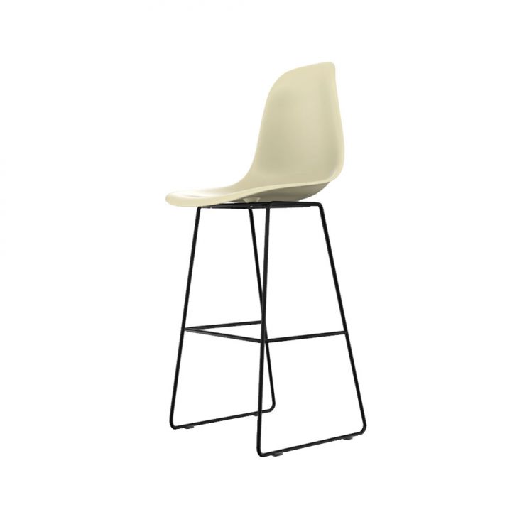 Banqueta Eames Quad Fendi e Preta