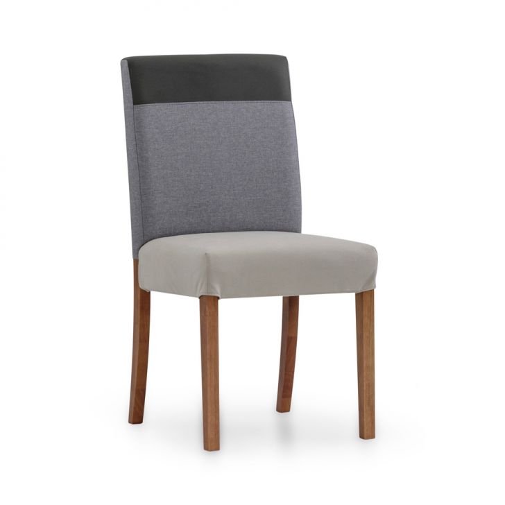 Cadeira Amaya Poliéster Bege e Cinza