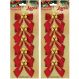 Kit 35 Laços De Bolinhas 9cm Decoração Natalina Brilhante