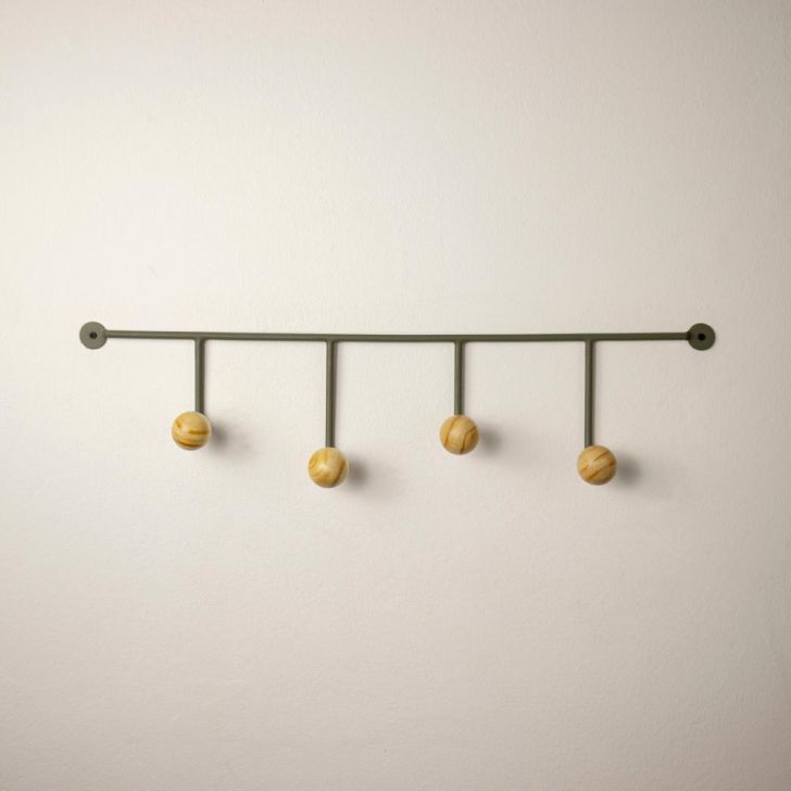 Cabideiro de parede Lapa Ball Cor:Verde Oliva