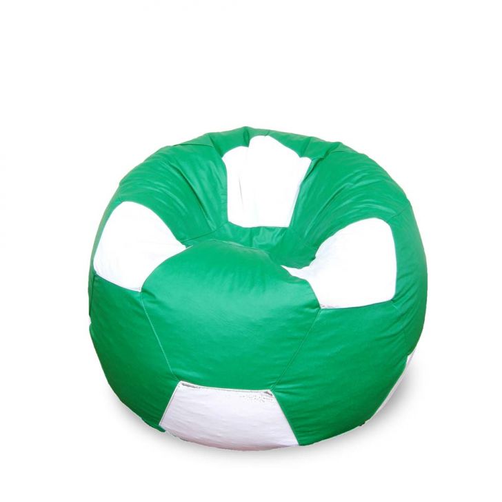 Puff Bola Super Em Verde & Branco