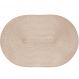 Kit 6 Americano Requinte Liso para Mesa Oval 30x45cm Palha