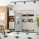Cozinha Compacta Evolution 5 PT 4 GV Legno e Crema