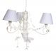 Lustre 3L Haste Madeira E Bailarinas Brancas Quarto Bebê Infantil Menina