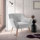 Poltrona de Sala para Decoração Italva Linha Cinza