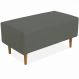 Puff Decorativo Sala de Estar Cléo W01 Pés Palito 90 cm Suede Cinza - Lyam Decor