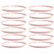 12 Bandejas Redondas 34cm Rosa Buffet Festa Doce Salgado Crippa Bubble
