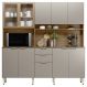 Cozinha Compacta 10 Portas 2 Gavetas 98221 Amendola Nude Prime Tx Demobile