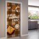 Adesivo de Porta Café Da Manhã-63X210Cm