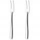 Kit 2 Garfos Trinchante Para Churrasco 24cm Grande de Cortar Carne Cozinha Inox Taumer