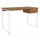 Mesa Escrivaninha 1 Gaveta 118 cm LI002X05 Canela Branco KPB