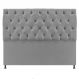 Cabeceira Sofia 160 cm Queen Size Suede Cinza - Amarena Móveis